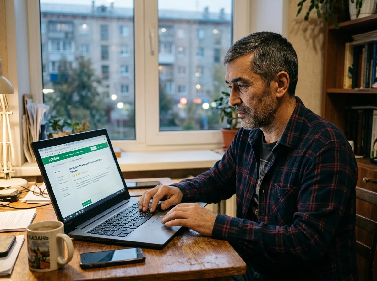 Портрет мужчины 47 лет, Казань, брат пациента наркологической клиники, отзыв на Zoon